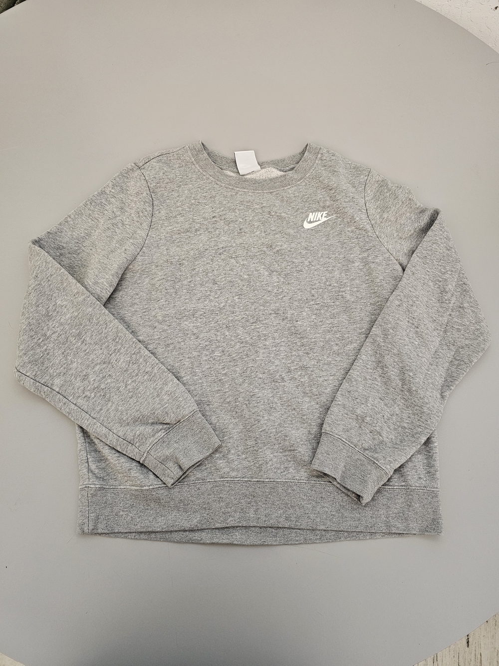 Nike Grey Crewneck Sweatshirt with Chest Logo